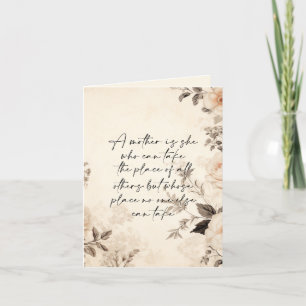Irreplaceable Mother Holiday Card