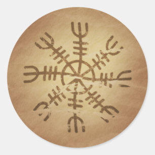 Irresistibility Old Icelandic Magic Charms Classic Round Sticker
