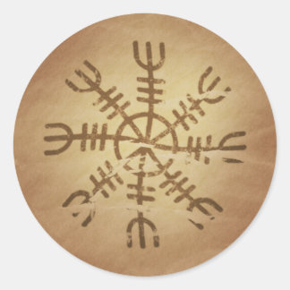 Irresistibility Old Icelandic Magic Charms Classic Round Sticker