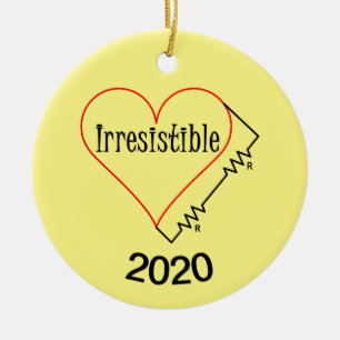 Irresistible Heart Ceramic Tree Decoration