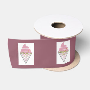 Irresistible Ice Cream Grape Ribbon by Adiela Akoo Satin Ribbon