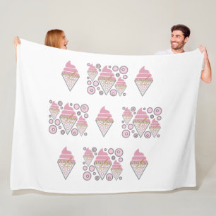 Irresistible Ice Cream Liquorice Fleece Blanket