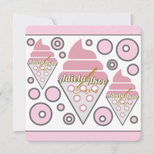 Irresistible Ice Cream Liquorice Greeting Card