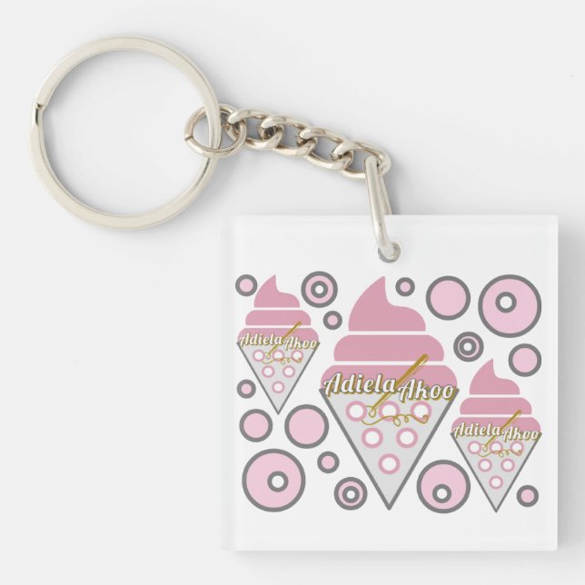 Irresistible Ice Cream Liquorice Keychain  (Front)