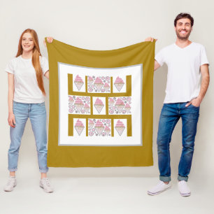 Irresistible Ice Cream Liquorice n Caramel  Fleece Blanket