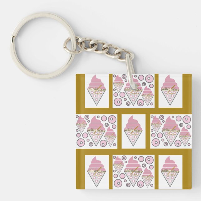 Irresistible Ice Cream Liquorice n Caramel  Key Ring (Front)