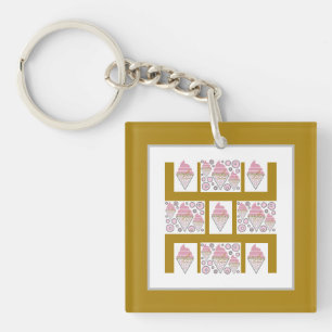 Irresistible Ice Cream Liquorice n Caramel  Key Ring