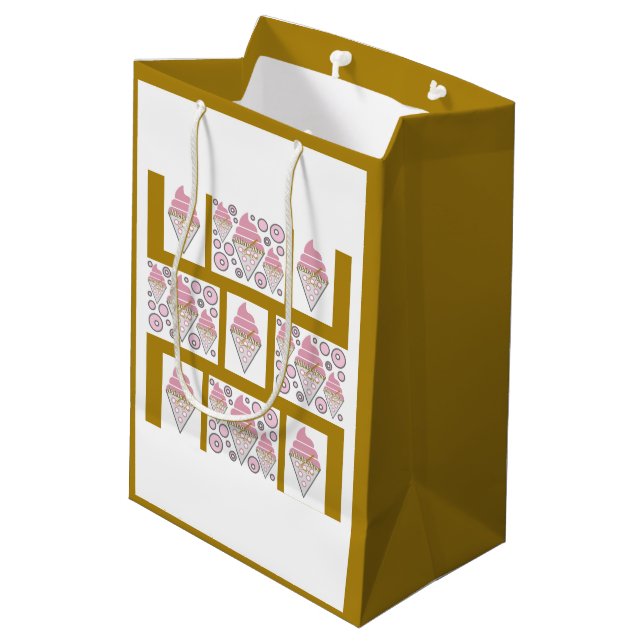 Irresistible Ice Cream Liquorice n Caramel Medium Gift Bag (Back Angled)