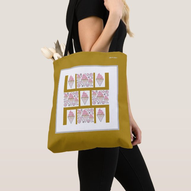 Irresistible Ice Cream Liquorice n Caramel Tote Bag (Close Up)