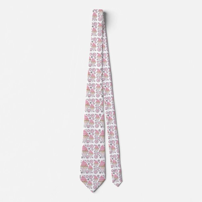 Irresistible Ice Cream Liquorice Neck Tie  (Front)