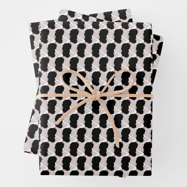 Irresistible Ice Cream Melted Sprinkles  Wrapping Paper Sheet (In situ)