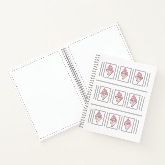 Irresistible Ice Cream Notebook / Sketchbook (Inside)