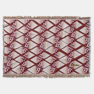 Irresistible Ice Cream Sprinkles Berry Decorative Throw Blanket