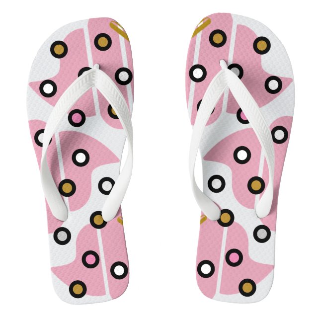Irresistible Ice Cream Sprinkles Flip Flops (Footbed)