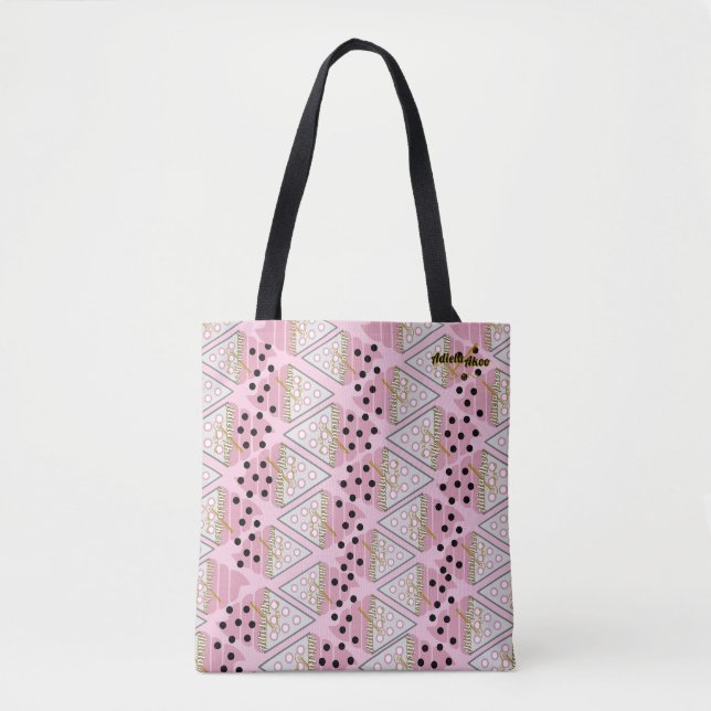 Irresistible Ice Cream Sprinkles Tote - strawberry Bag (Front)