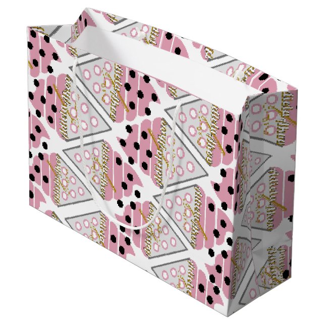 Irresistible Ice Cream Sprinkles Vanilla Gift Bag  (Back Angled)