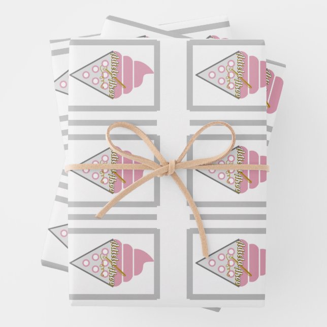 Irresistible Ice Cream Wrapping Paper - Set of 3 (In situ)