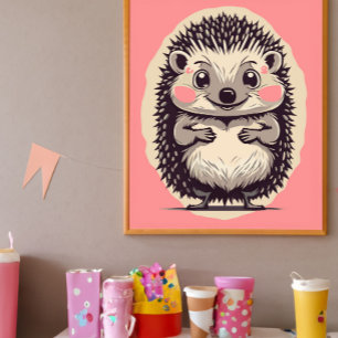 Irresistibly Cute Hedgehog Hedgie Photo Print