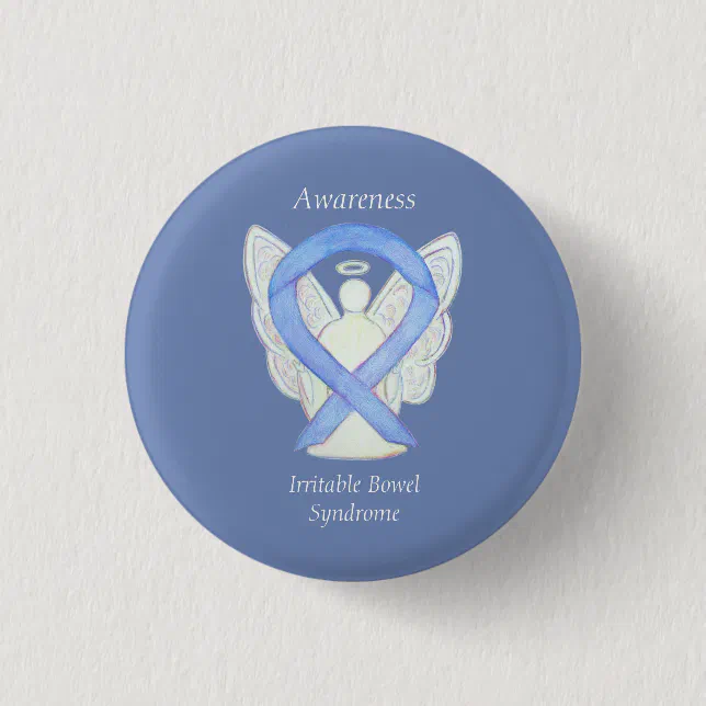 Irritable Bowel Syndrome Awareness Ribbon IBS Pin | Zazzle