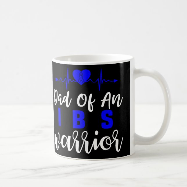 Irritable Bowel Syndrome Ibs Awareness Dad Heartbe Coffee Mug (Right)