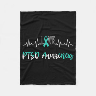 Irritable Bowel Syndrome Ibs Warrior Heartbeat Fig Fleece Blanket