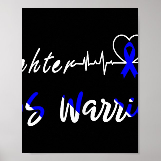 Irritable Bowel Syndrome Ibs Warrior Heartbeat Fig Poster (Front)