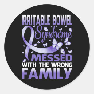 Irritable Bowel Syndrome Mess With The Wrong Famil Classic Round Sticker