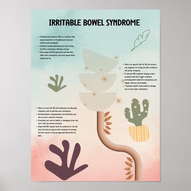 Irritable bowel syndrome poster for hospital  (Front)
