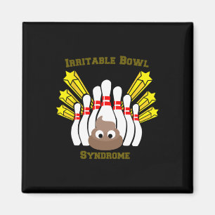Irritable Bowl Syndrome Bowling T Shirt Magnet