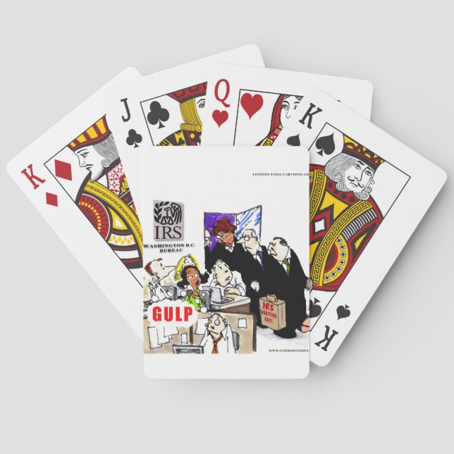 IRS Audits IRS Funny Playing Cards (Back)