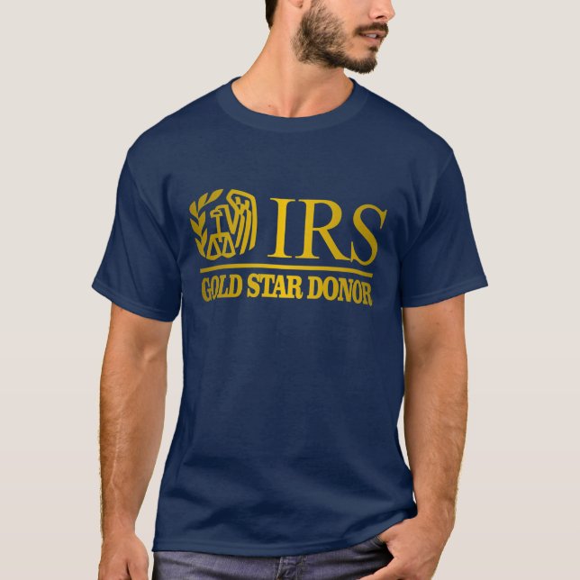 IRS Gold Star Donor T-Shirt (Front)