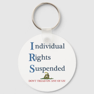 IRS Individual Rights Suspended Key Ring