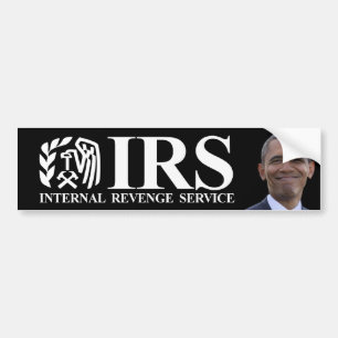IRS Internal Revenge Service - Anti Obama Bumper Sticker