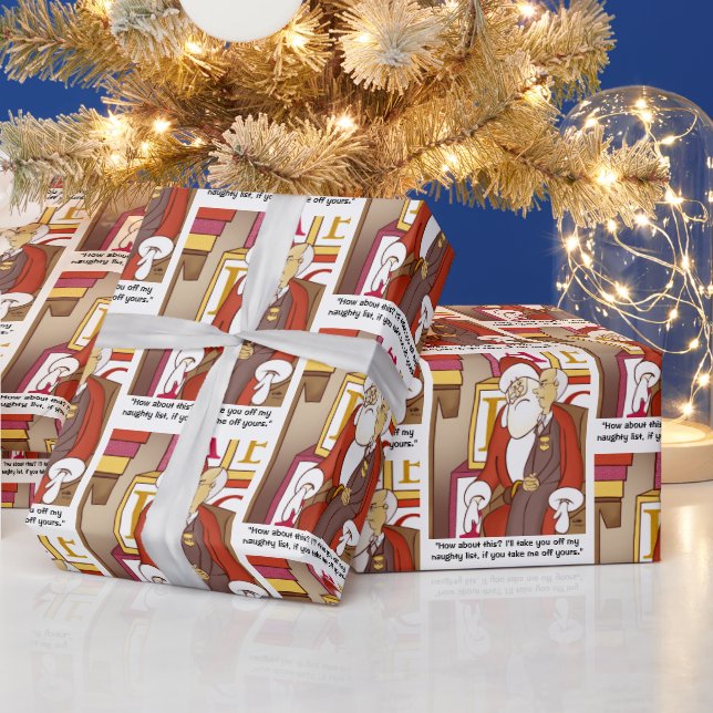 IRS Naughty List Holiday Wrapping Paper (Holidays)