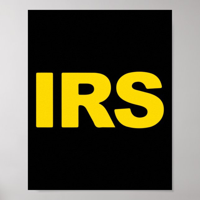 Irs Special Agent Long Sleeve  Poster (Front)
