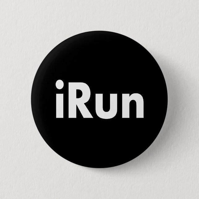 iRun 6 Cm Round Badge (Front)
