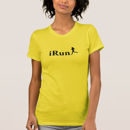 iRun Gold/Yellow Running T-Shirt for Women