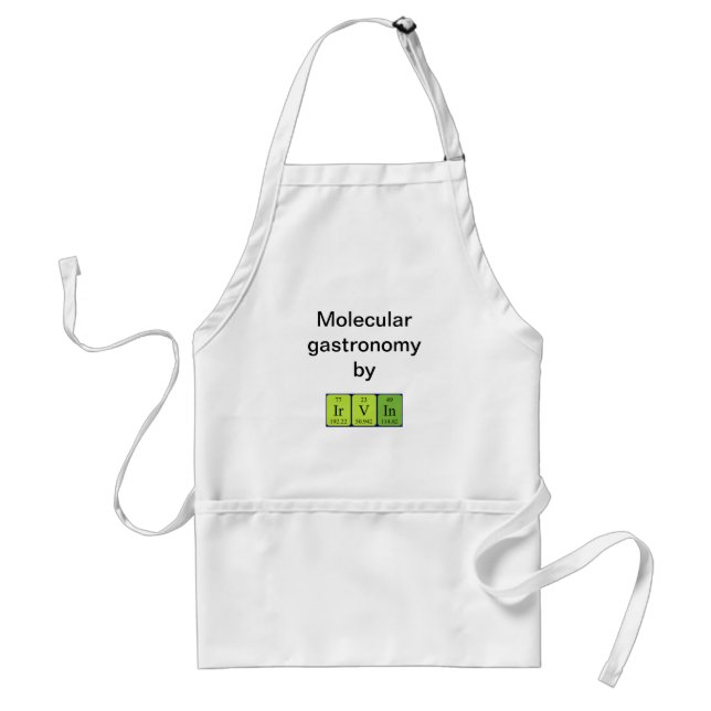 Irvin periodic table name apron (Front)