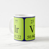Irvin periodic table name mug (Front Left)