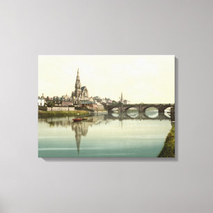 Irvine, Ayrshire, Scotland wrapped canvas print