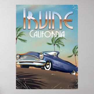 Irvine California Travel poster