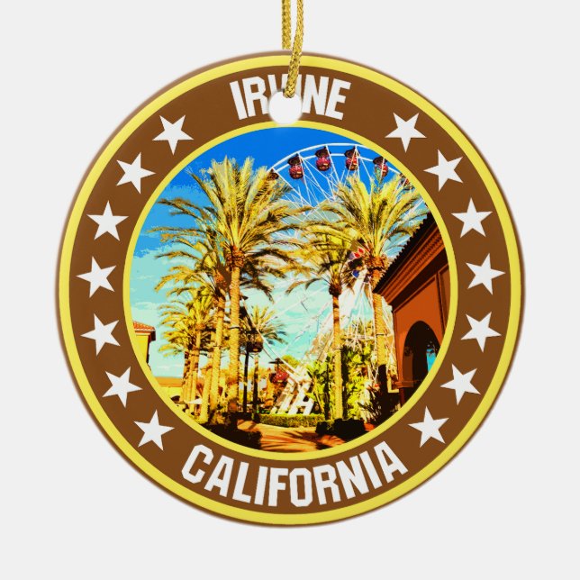 Irvine                                             ceramic tree decoration (Front)