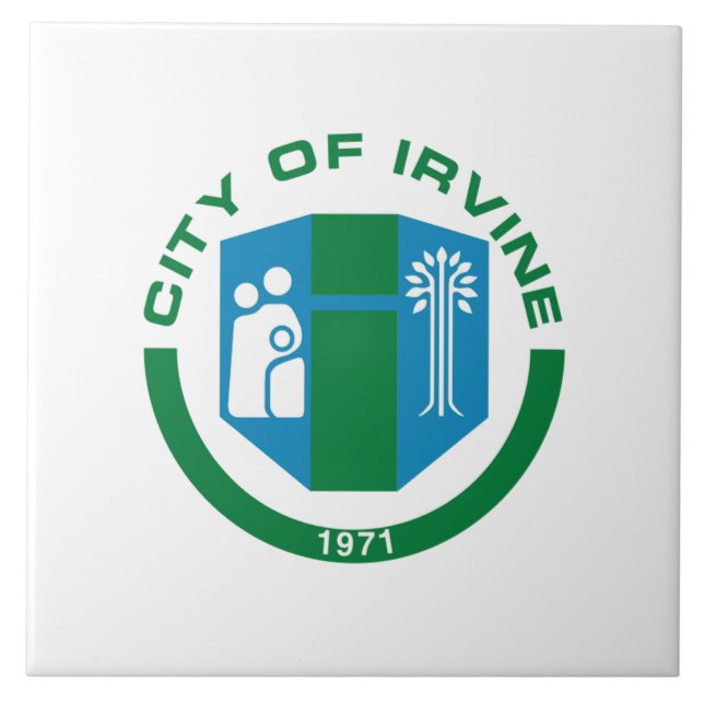 Irvine city flag tile (Front)