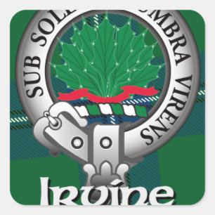 Irvine Clan Square Sticker