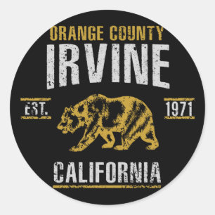 Irvine Classic Round Sticker