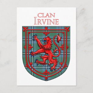 Irvine of Drum Tartan Scottish Plaid Postcard