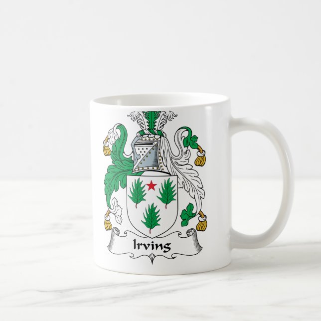 Irving Family Crest Coffee Mug (Right)