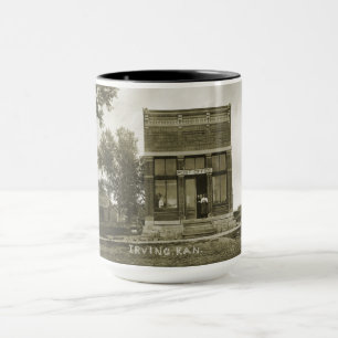 IRVING KANSAS POST OFFICE PHOTO MARSHALL COUNTY KS MUG