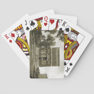 IRVING KANSAS POST OFFICE PHOTO MARSHALL COUNTY KS PLAYING CARDS