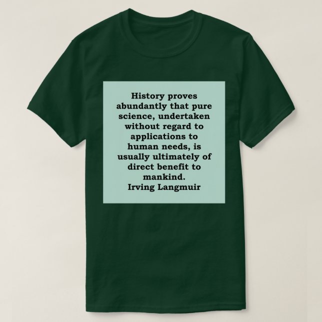 Irving Langmuir 3 T-Shirt (Design Front)